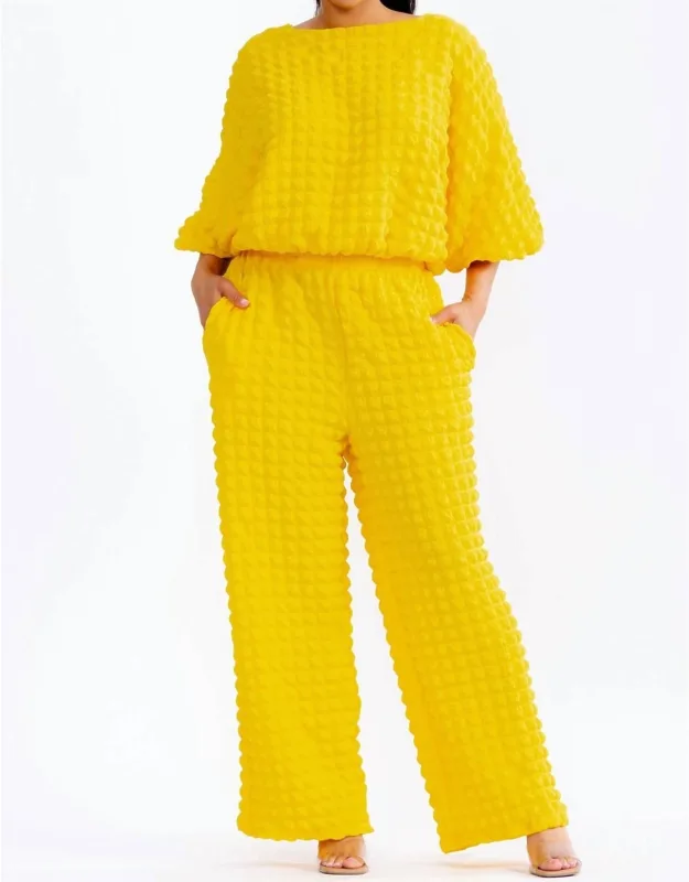Relaxed-fit Top & Wide-leg Pants