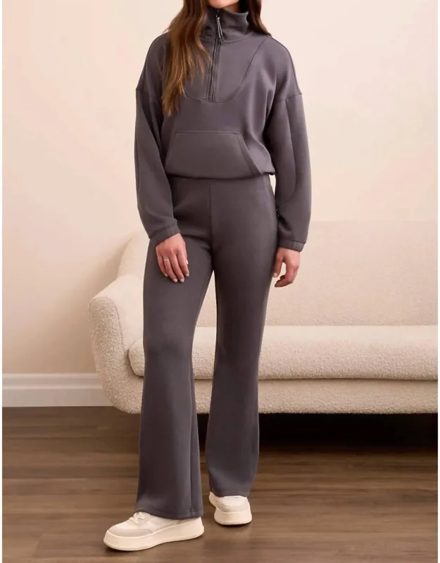 Techno Lux Zip Mock Neck Sweater