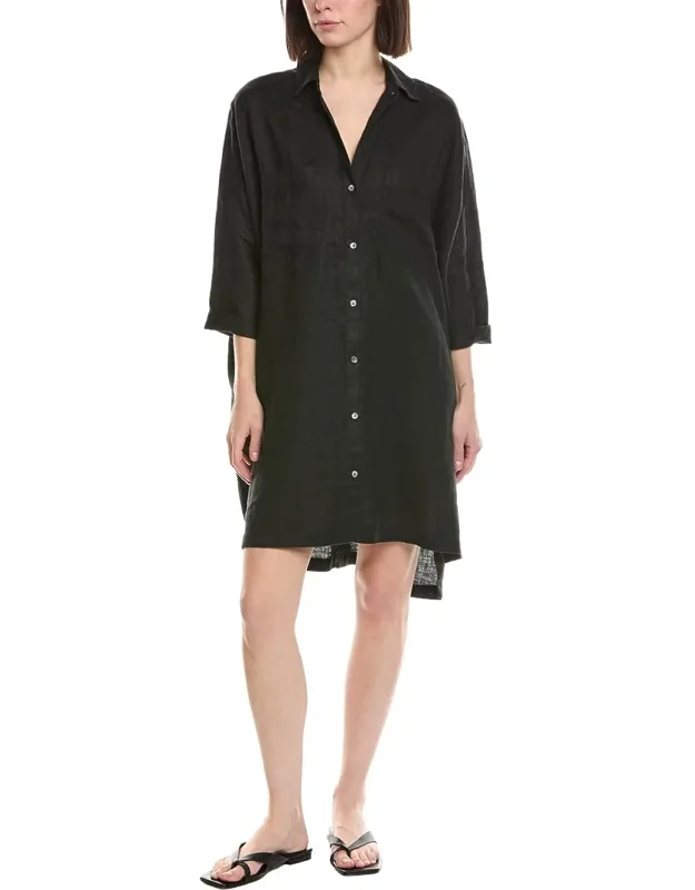 Pocket Swing Linen Dress