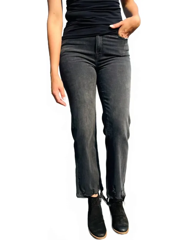 Destroyed Hem Jeans