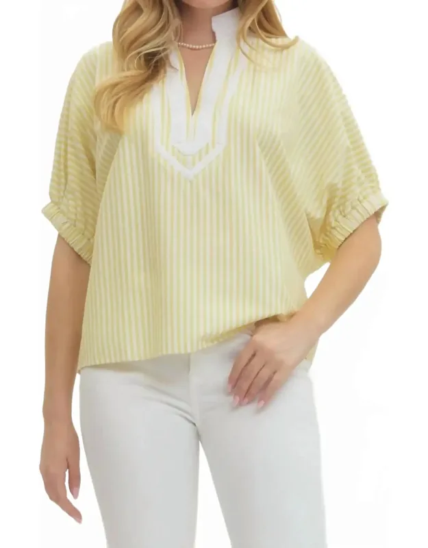 Striped Dolman Sleeve Top