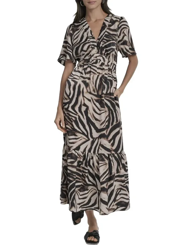V-neck Maxi Dress