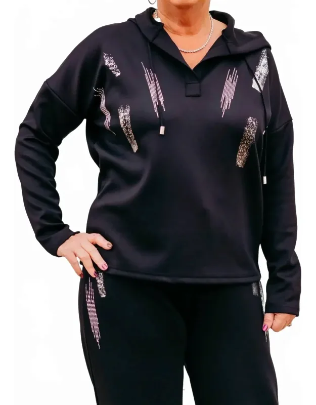 Knit Top Hoodie