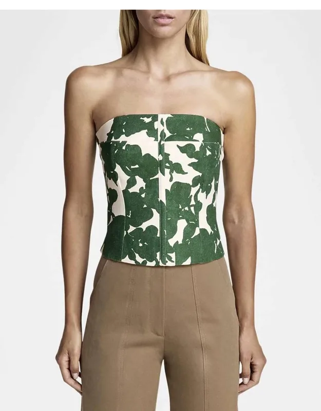 Floral Bustier Top