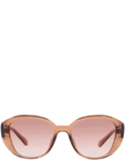 Ferragamo Brown Gradient Cat Eye Sunglasses Sf3002slbk 56 Mm Lens Width, 100% Uv Protection