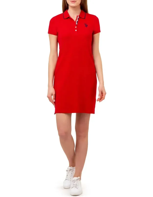 Tipped Polo Dress