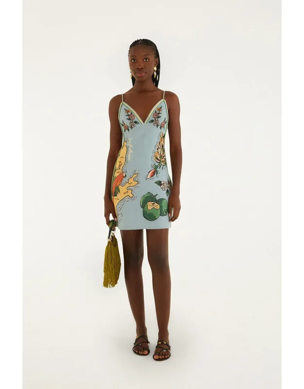 Beaches Path Balloon Mini Dress