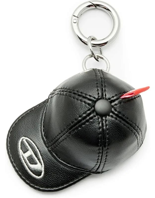 Baseball Hat Charm With Oval D Embroidery - Charms And Keyrings