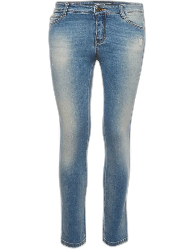 Distressed Denim Skinny Jeans