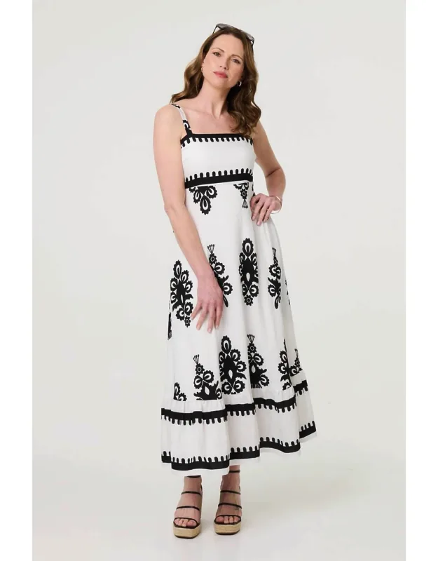 Border Maxi Dress