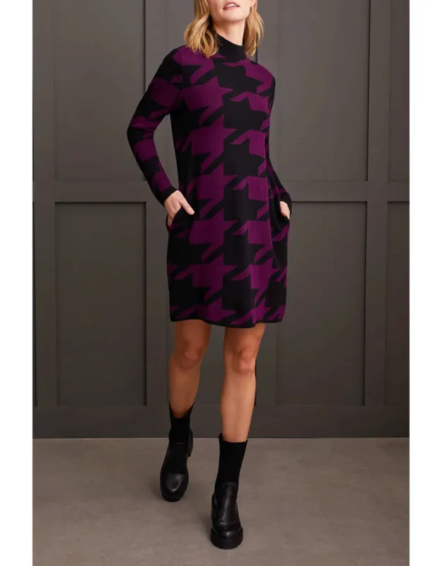 Funnel Neck Sweater Dress