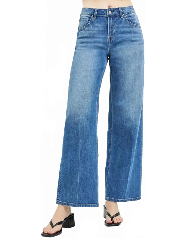 High Rise Slouchy Wide Baggy Full Length Jeans