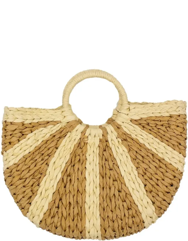 Fernandina Sunset Raffia Tote