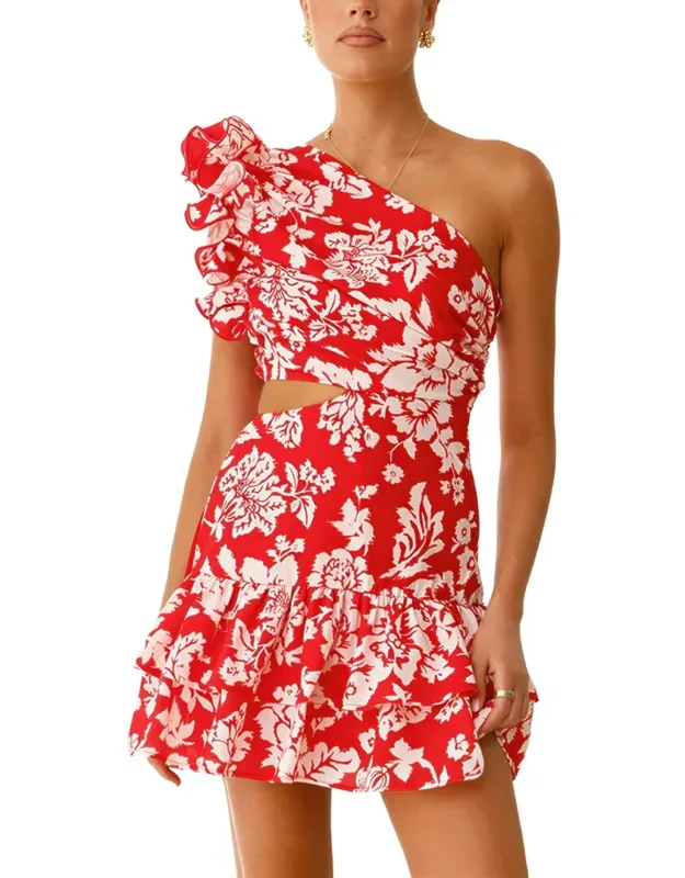 Printed Mini Dress