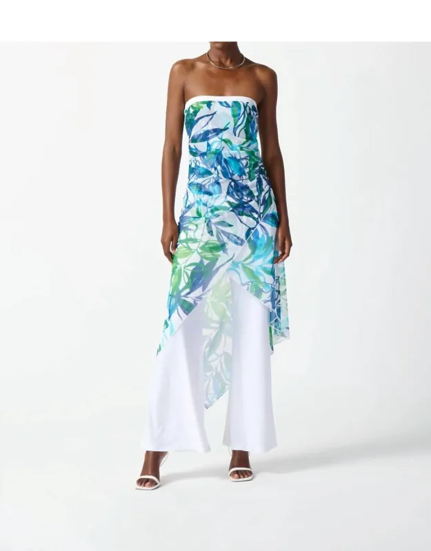 Tropical Print Jumpsuit