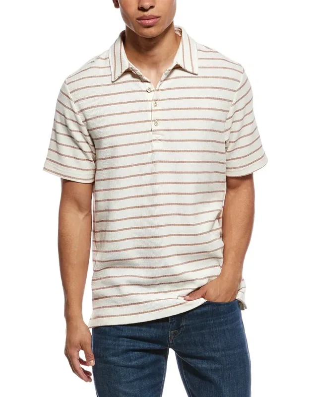 Terry Striped Polo Shirt