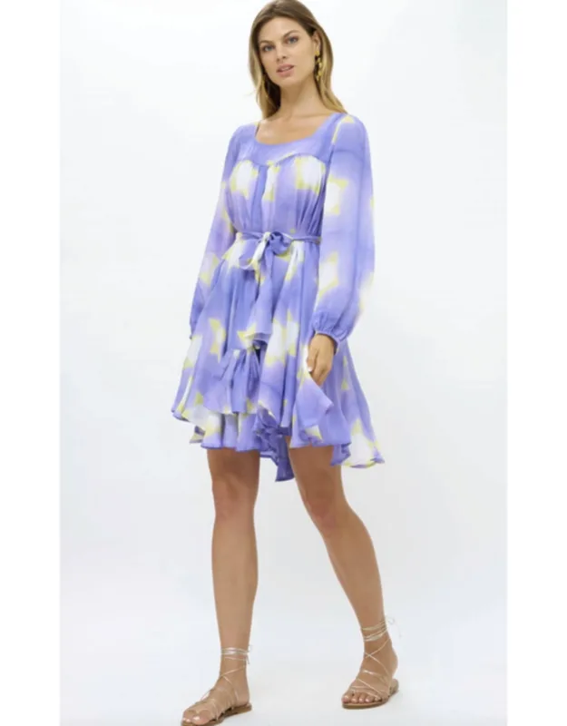 Long Sleeve Square Neck Dress