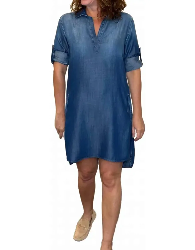 Long Sleeve A-line Dress