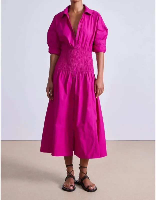 Smocked Midi Dress