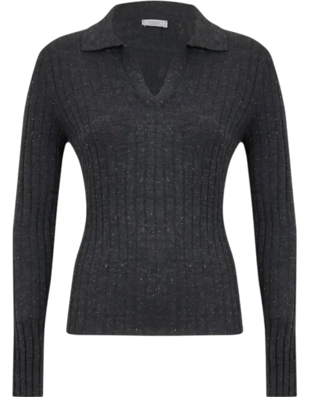 Polo Style Neck Sweater