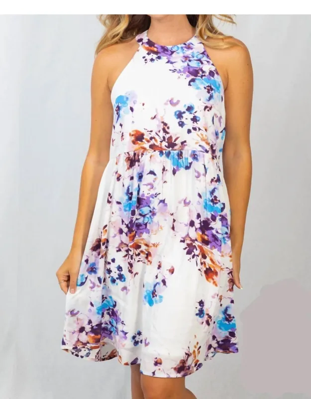 Floral Choker Dress