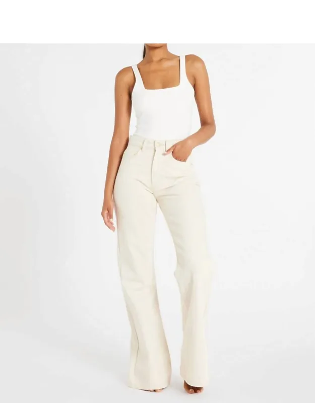 High Rise Wide Leg Flare Jeans