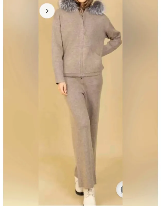 Straight Leg Knit Sweatpants