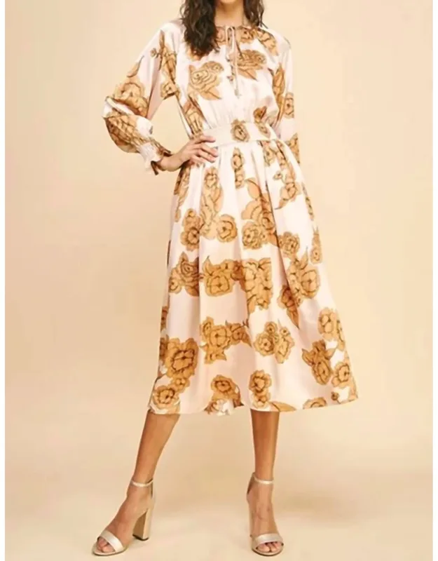 Floral Print Midi Dress