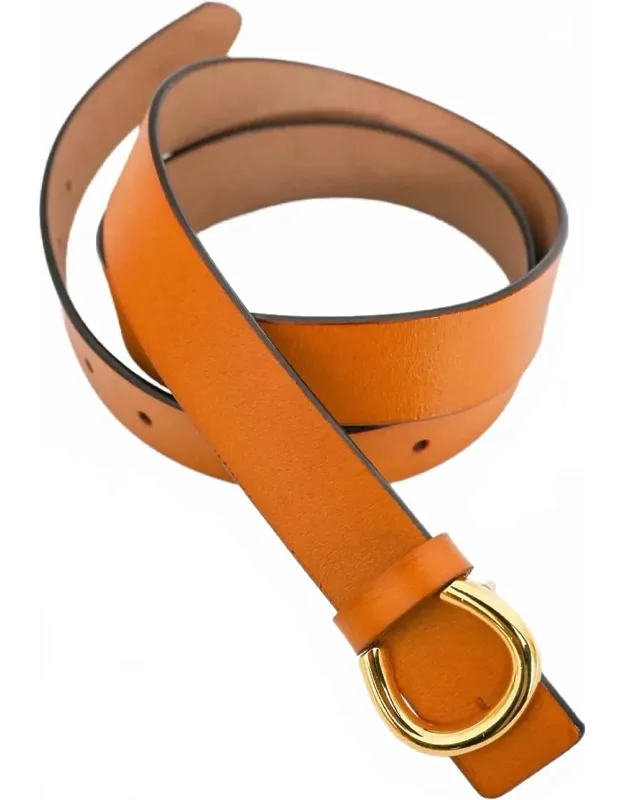 Minimalist Leather Horseshoe Belt