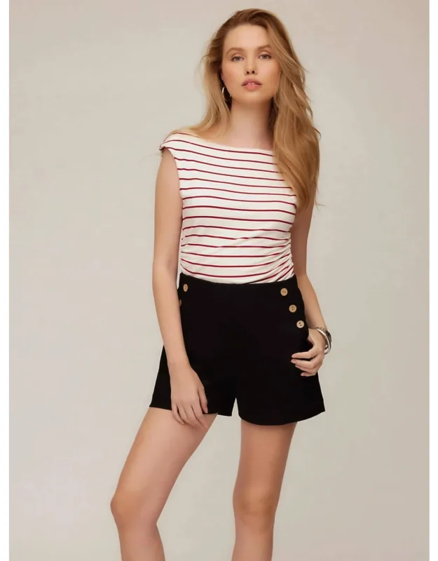 Side Shirred Top