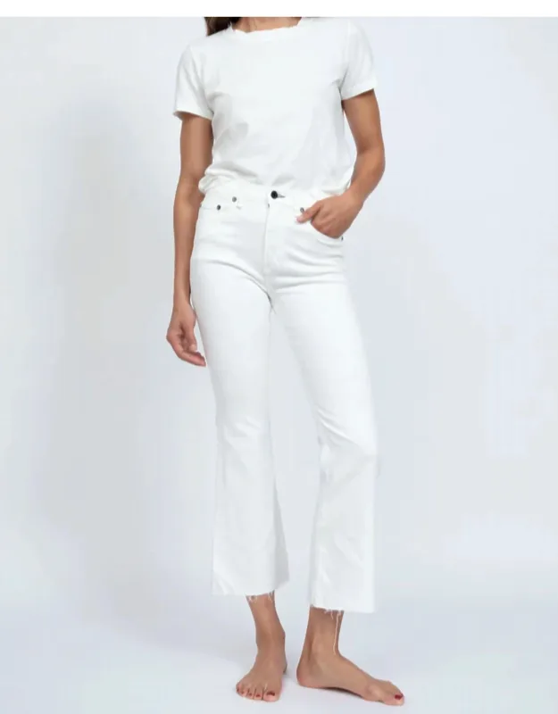 Geek Crop Flared Leg Pants