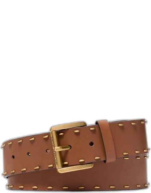 Studded Leather Belt