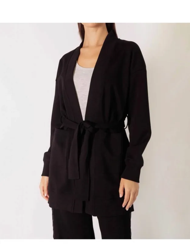 Butter Modal Ribbed Contrast Robe