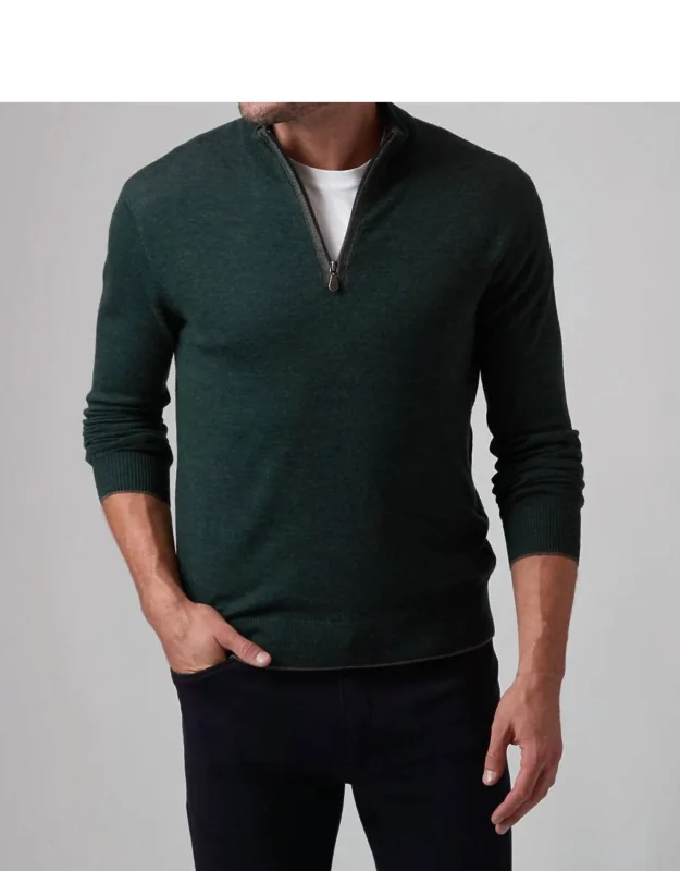 Mock Zip Sweater