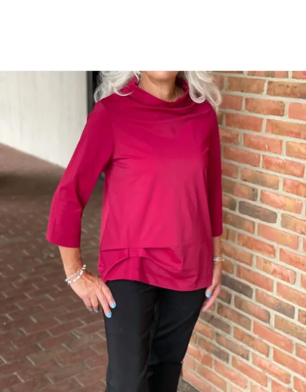 Loose Cowl Neck Top