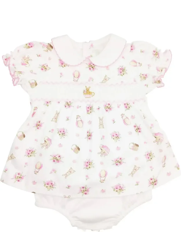Hand Smocked Dress And Bloomer Set
