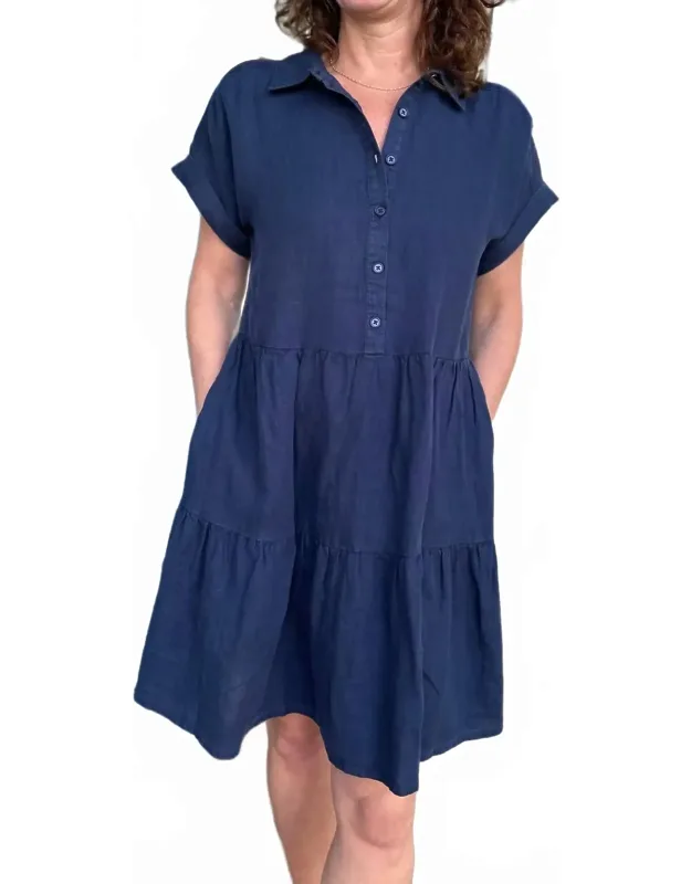 Greta Short Sleeve Tiered Dress