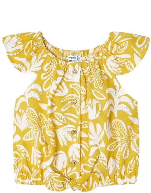 Tropical Print Blouse