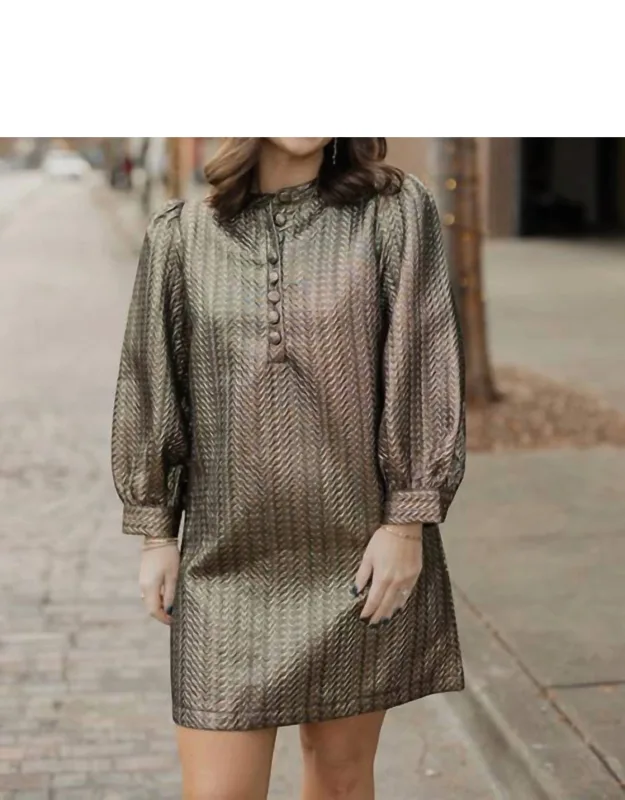 Jacquard Mini Dress
