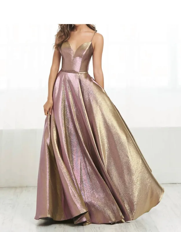 Lace Up Detail Prom Dress