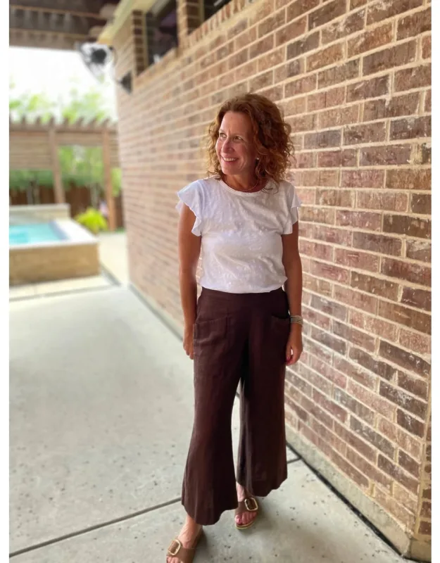 Linen Crop Pants