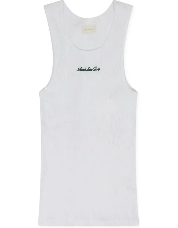 Embroidered Logo Tank Top
