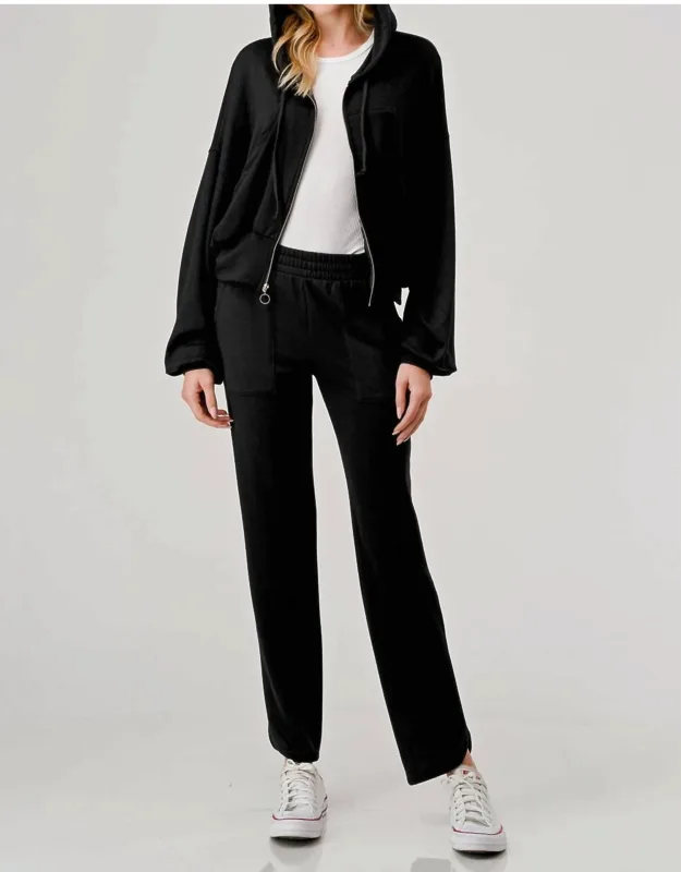 Soft Hooded Zipper Jacket