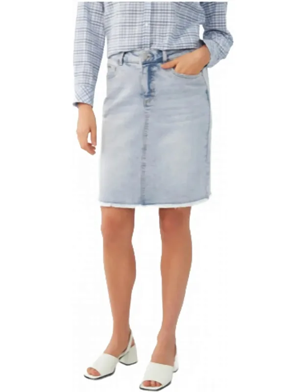Denim Pencil Skirt