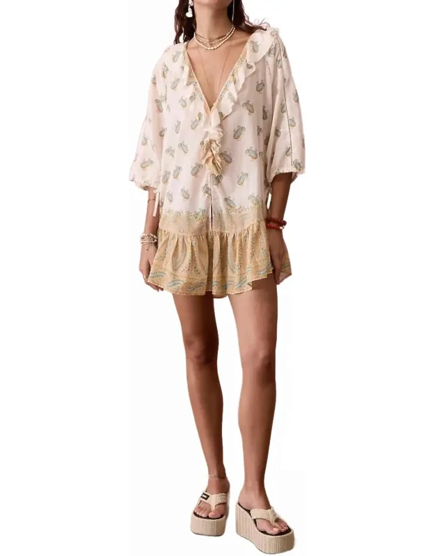 Jardin Frill Ponche Dress