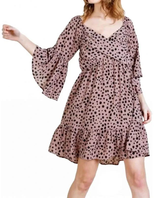 Dalmatian Print Sweetheart Dress