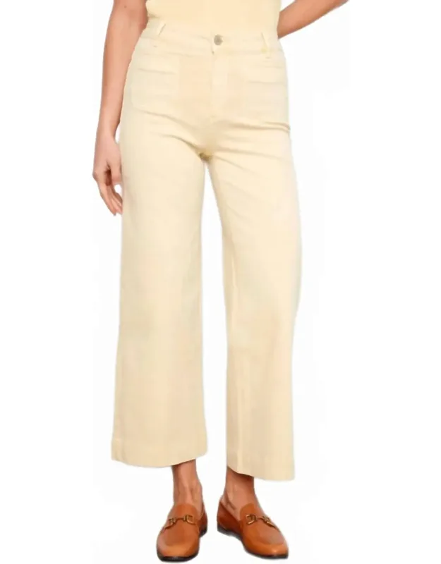 Cropped Flare Leg Pants