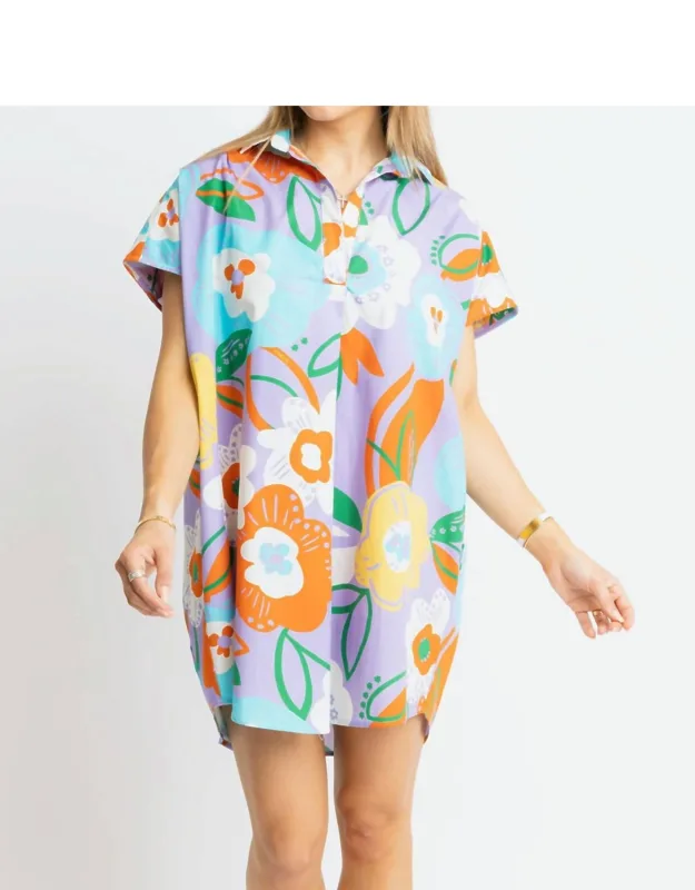 Tropical Garden Floral Dress