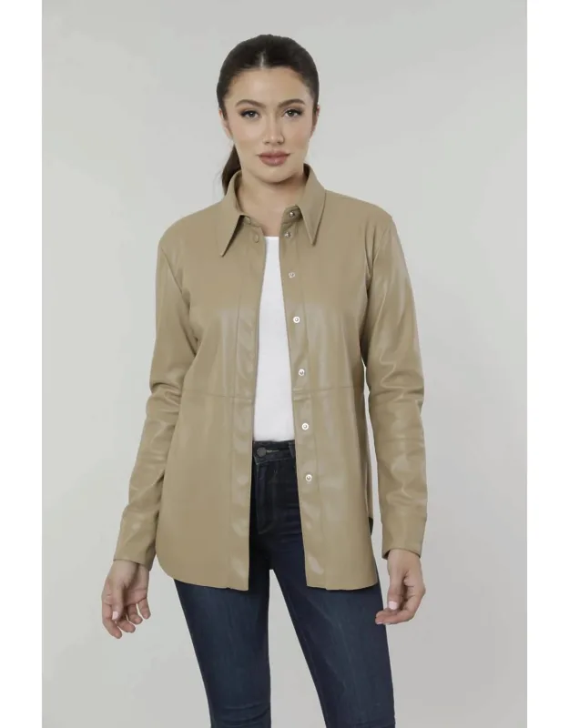 Vegan Leather Shirt