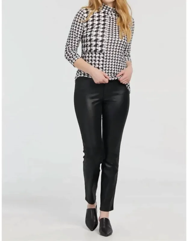 Slim Fit Glossy Pants